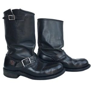 Harley Davidson Black Leather Riding Boots